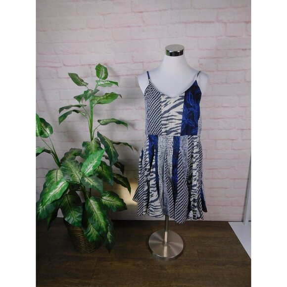 Banana Republic Blue and White Midi Dress - Picture 2 of 10